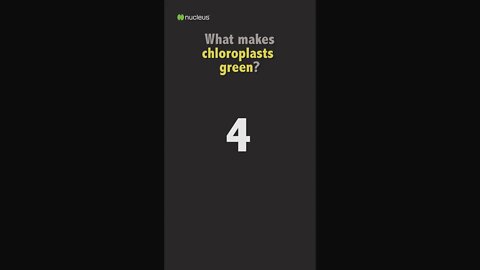 Biology Quiz: What makes chloroplasts green?