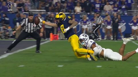 Michigan WR Ronnie Bell 44 Yard Catch leads to TD vs TCU | 2022 College Football