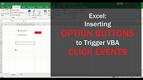 MS Excel - Add Option Buttons to Trigger Code Execution. VBA.