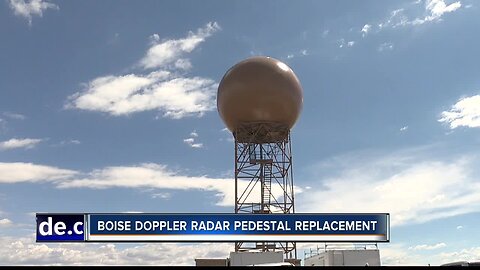 Boise Doppler radar dome is removed, Doppler radar down for two more weeks