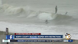 North County beaches reopen with restrictions