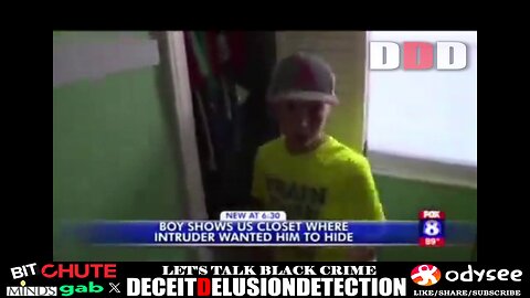 Black home invader told an 11 yr old white child to hide in the closet while he robbed the boys home