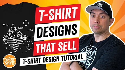 T-Shirt Designs That Sell - T Shirt Design Tutorial for Non-Designers, Make This for Print on Demand