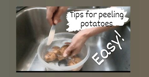 HOW TO PEEL A POTATO EASY