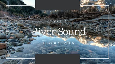 🍀Nature sounds🍀of a forest river for relaxation black screen # 7