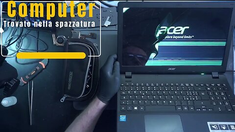 COMPUTER ACER ASPIRE BUTATO NELLA SPAZZATURA