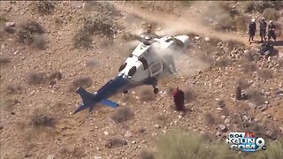 Rescued hiker gets spun around