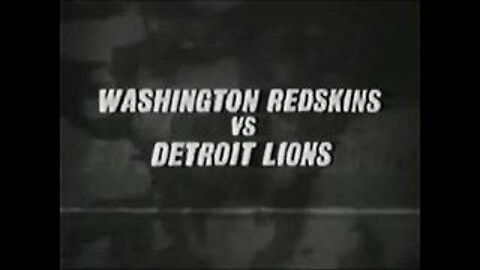 1969-08-30 Detroit Lions vs Washington Redskins