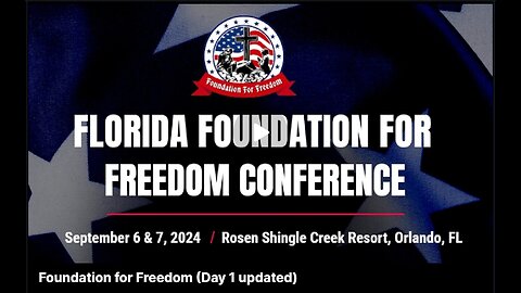 Foundation for Freedom (Day 1 updated)