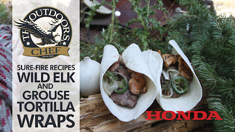 Wild Elk and Grouse Tortilla Wraps with The Outdoors Chef