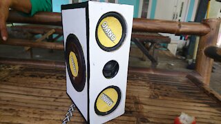 DIY PORTABLE BLUETOOTH SPEAKER | SPEAKER BLUETOOTH #SHORTS