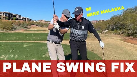 MALASKA: SIMPLE WAY TO GET ON PLANE AND FIXING A SHANK #golf #golftips #golfdrills