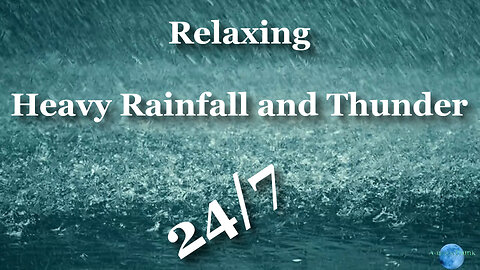 LIVE - 24/7 HEAVY RAINFALL WITH THUNDER AMBIENT SLEEP SOUNDS