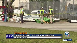 Small plane crash at Boca Raton Airport, one person taken to hospital