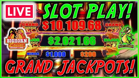 🔴 LIVE SLOTS SATURDAY FUNDAY! SMASHING GRAND JACKPOTS! BIGHORN CASINO!