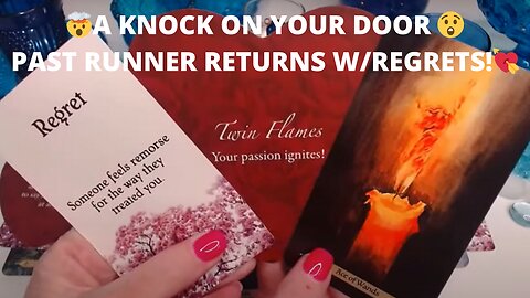 💖SOMEONE'S MESSAGES🤯 A KNOCK ON YOUR DOOR 😲PAST RUNNER RETURNS W/REGRETS!🪄💘COLLECTIVE LOVE TAROT ✨