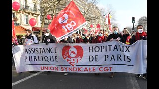 Health Care Workers Protest in France