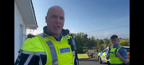 Gardaí arrives to arrest teacher Enoch Burke after he refused to endorse & affirm trans ideology