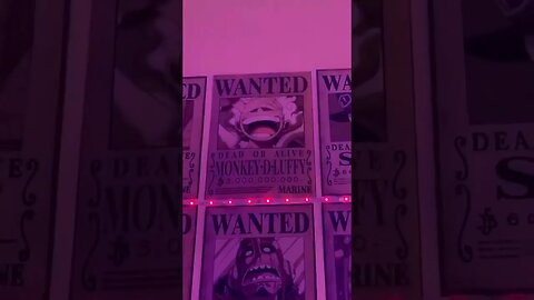 REAL LIFE WALL OF WANTED POSTERS #anime #shorts #onepiece