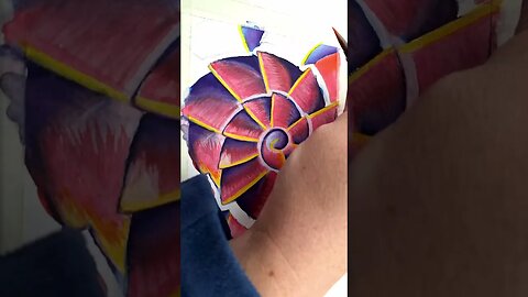 Spiral Pen Ink Timelapse Part 6 #abstract #Inkwash #Doodle #painting #art #timelapse #inkart #spiral