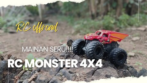 CARA SERU Mainan Diecast RC Sand MONSTER Offroad 4X4 4WD