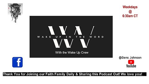 E. 1051 - John 13-16 "Wake Up In The Word"