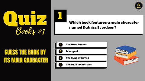 Can You Guess The Book? | Guess The Book By The Main Character's Name | 30 Questions Books Quiz #1