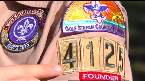 Young girl joins Boy Scouts program