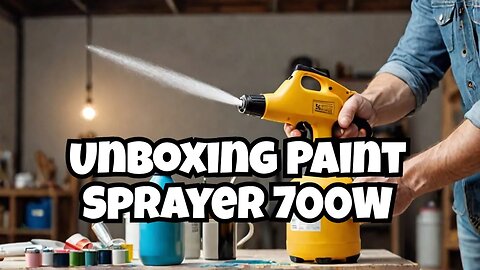 Unboxing & Review: Paint Sprayer 700W HVLP Spray Gun with Cleaning & Blowing Joints | Complete Guide