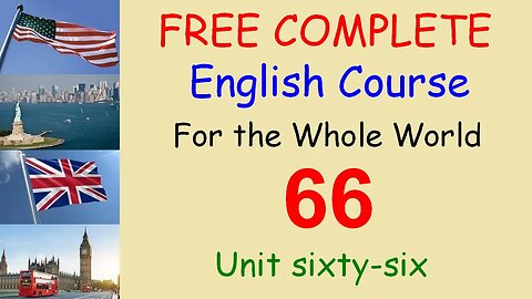 The plane is in the air - Lesson 66 - FREE COMPLETE ENGLISH COURSE FOR THE WHOLE WORLD