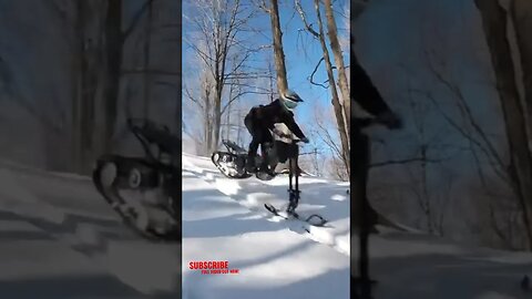 Sur-Ron SNOW BIKE RIPS Wide Open