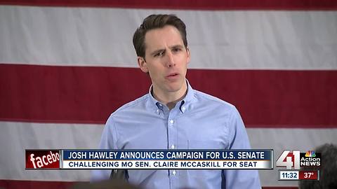 Hawley challenging Sen. Claire McCaskill for seat