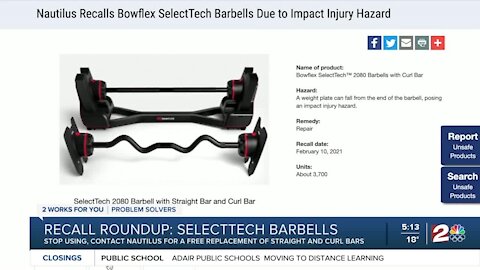 Recall Roundup: Check your garage and workout room for these recalls