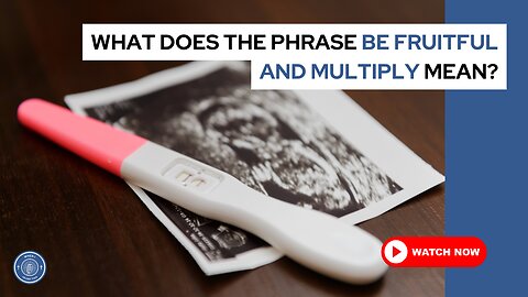 What does the phrase be fruitful and multiply mean?