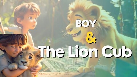 Boy & Lion Cub