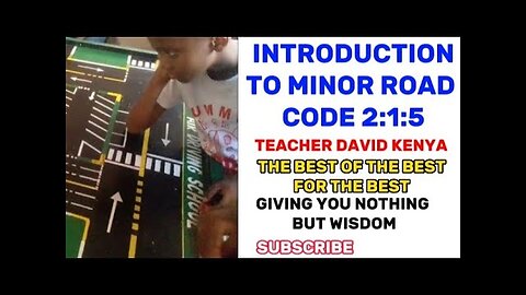 LESSON 2 - INTRODUCTION TO MINOR ROAD CODE OPTIONS (2:1:5)