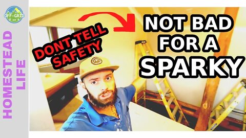 Electrician Vs. Drywall - Homesteading Interior Design // Homestead VLOG