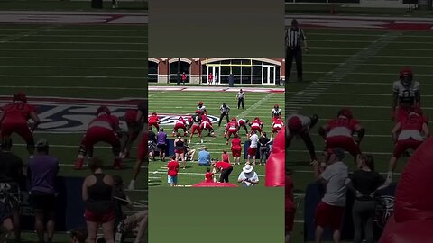 LIBERTY FLAMES FOOTBALL SPRING GAME🔥❗️ #americanfootball #libertyflames #youtubeshorts #ncaa