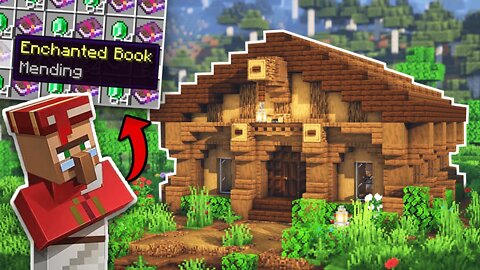 Minecraft - How to build a Villager Trading Hall | Simple Trading Hall