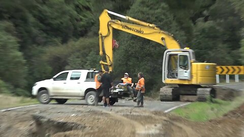 Lake Waikaremoana - State Highway 38 - Smashed by Flash Floods