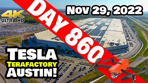 GIGA TEXAS CRAZY RAMPING! -Tesla Gigafactory Austin 4K Day 860 - 11/29/22 - Tesla Terafactory Texas