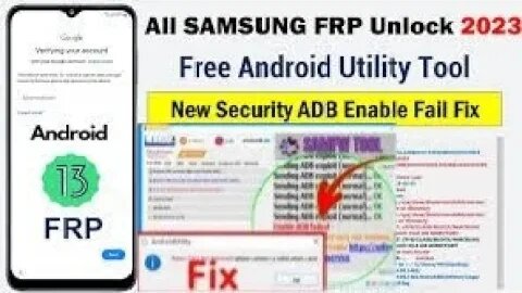 All Samsung A14 A04s A23 FRP Bypass 2023 with FRP Tool Fix ADB Enable Fail Android 12/13 [Free Tool]