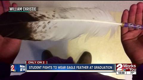 Student fights to wear eagle feather at graduation