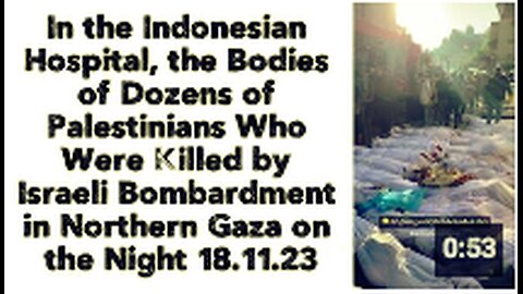 n the Indonesian Hospital, the Bodies of Dozens of Palestinians Killed by Israeli Bombardment