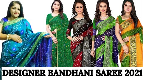 bandhani saree designs latest collection #bandhanisaree