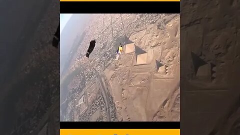 Watch Crazy #Flying Wingsuit Over Great Ancient Desert Buildings #Aviation