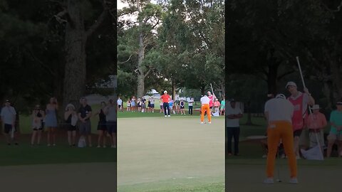 Viktor Hovland on Hole 17 - Tour Championship!