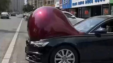 Cars growing “baby bumps” due to extreme heatwave in China