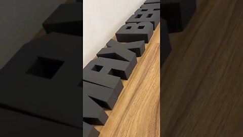 3D letter Tiktok madebyallii