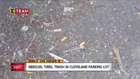 Cleveland Family Dollar collects piles of garbage with needles, other hazards